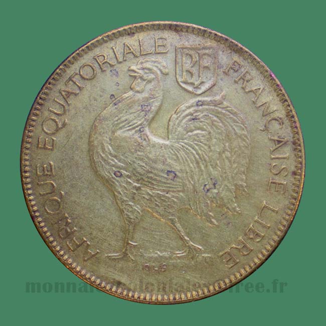Afrique Equatoriale Française - 1 Franc 1942 - French Equatorial Africa
