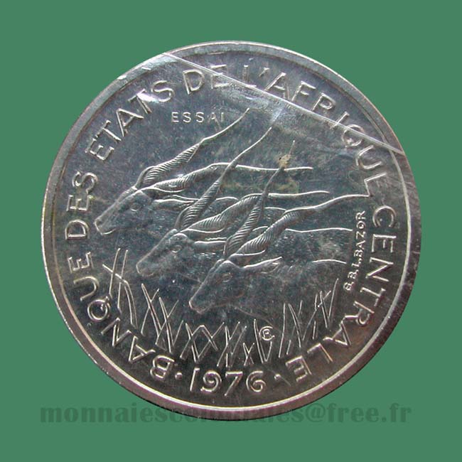 BEAC Afrique Équatoriale - 50 Francs 1976 B (Centrafrique)- Essai French Equatorial Africa Centrafrica