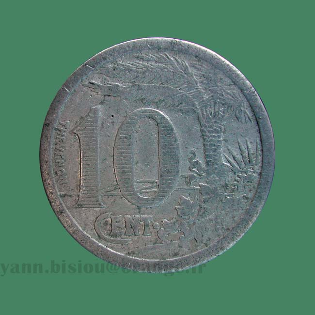 Algérie 10 centimes chambre de commerce Oran 1921 - Algeria