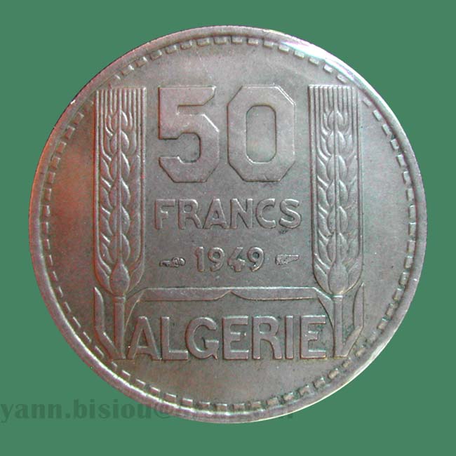 Algérie 50 Francs 1949 - Algeria