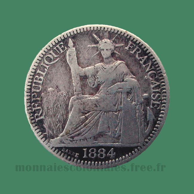 cochinchine 10 cents 1884 - French colonie Cochin China