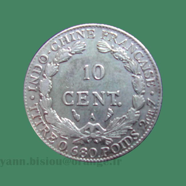 Indochine 10 cents 1923 - French Indo China coin