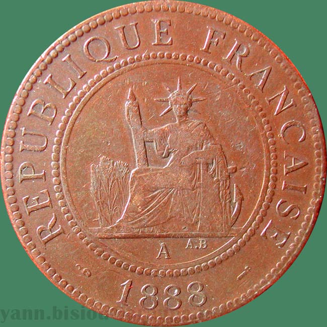 Indochine 1 cent 1888 / Indo China