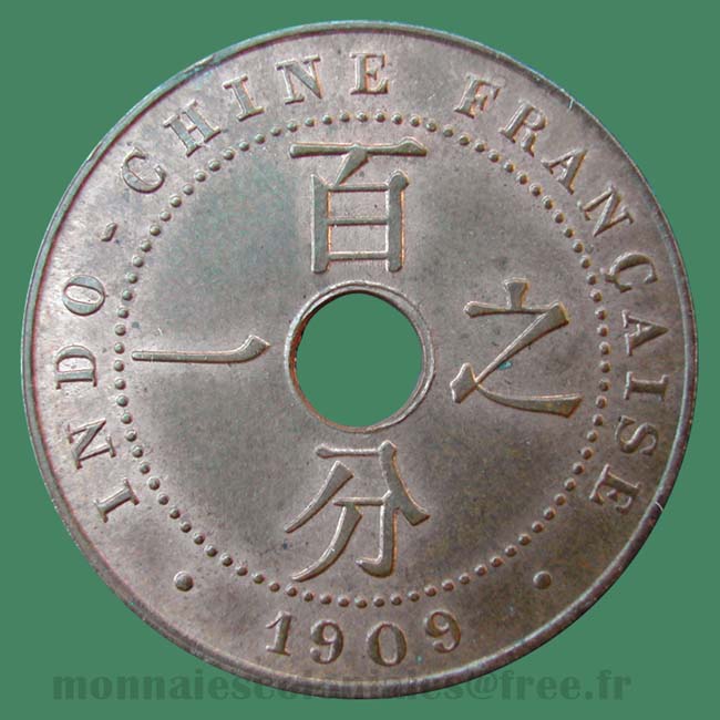Indochine 1 cent 1909 / Indo China