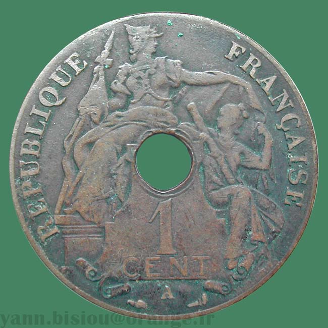 Indochine 1 cent 1913 / Indo China
