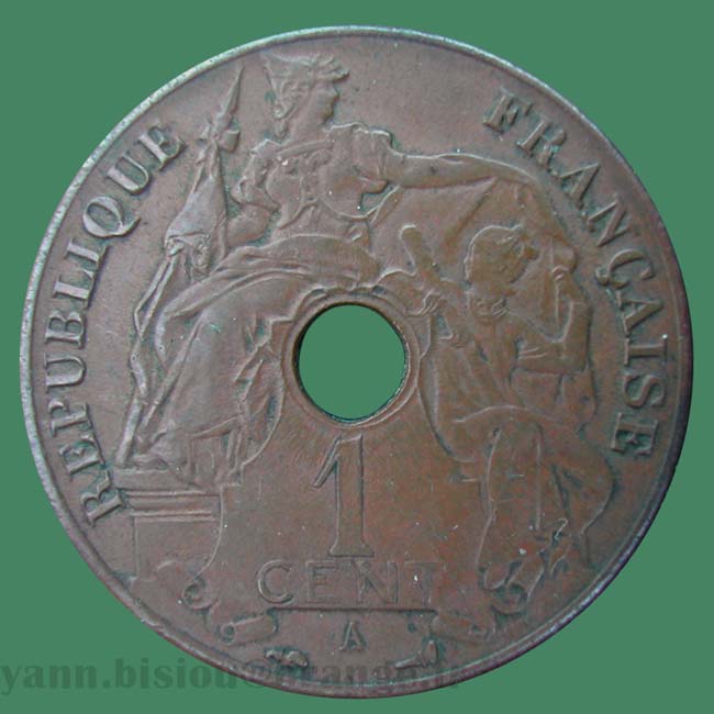 Indochine 1 cent 1918 / Indo China