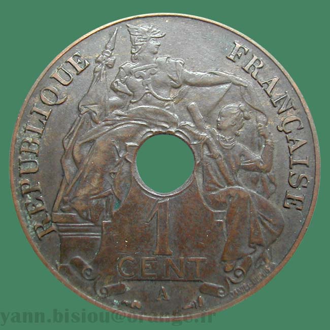 Indochine 1 cent 1930 A Paris / Indo China