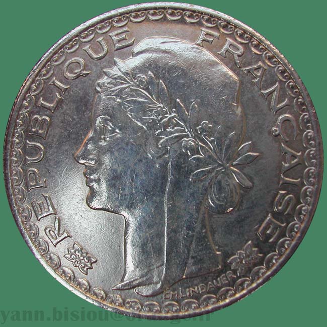 Indochine - 1 piastre 1931 droit Lindauer