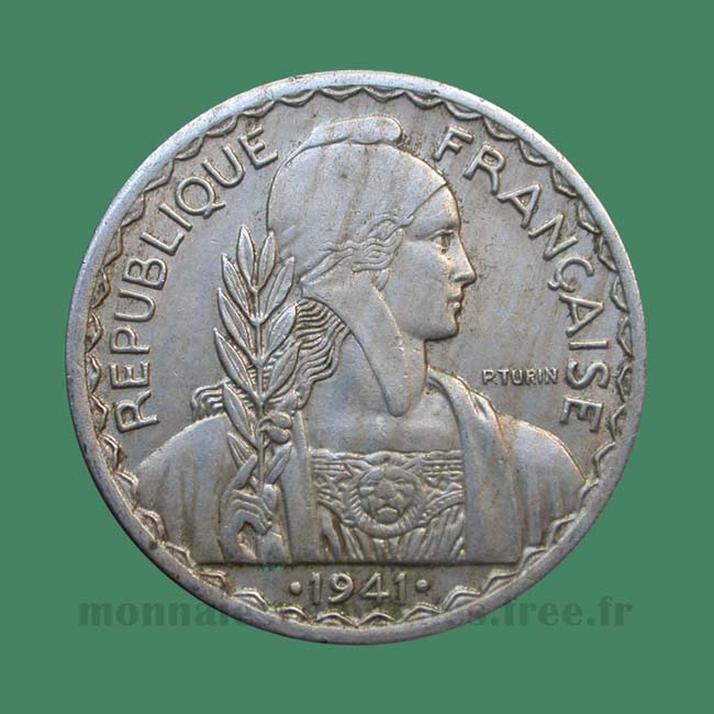 Indochine 2à cents 1941 S - San Francisco Indo-China coin