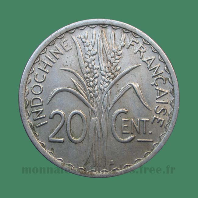 Indochine 2à cents 1941 S - San Francisco Indo-China coin