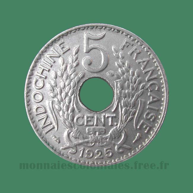 Indochine 5 cents 1925 A - Indo China coin