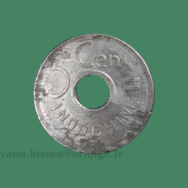 Indochine 5 cents 1943 A - Indo China coin