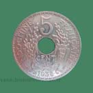 Indochine 5 cents 1938 A - Indo China coin