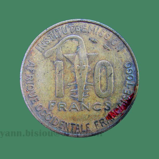 Togo - 10 francs 1957