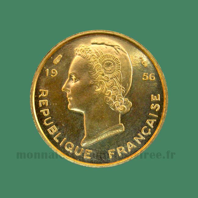 Afrique Occidentale Française ESSAI 5 Francs 1956