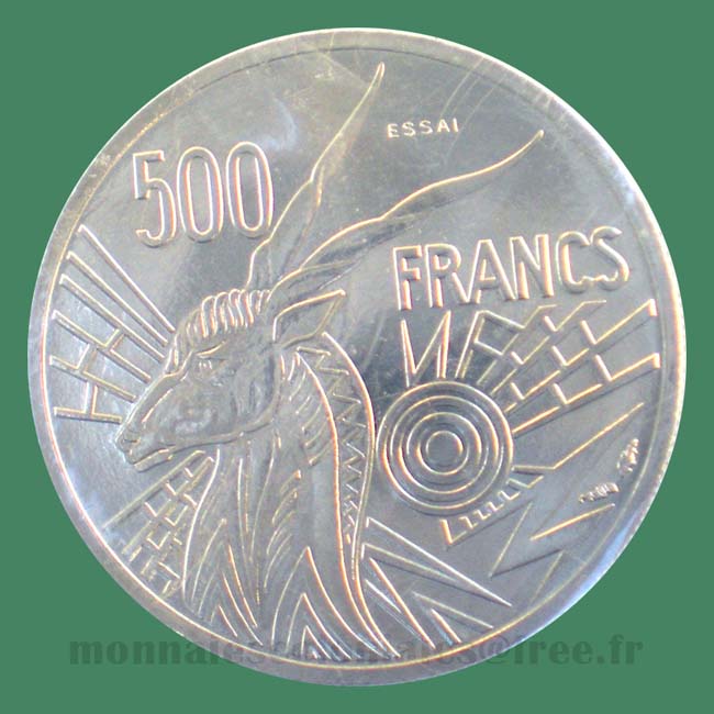 BEAC 500 francs 1976 D ESSAI sous sachet scellé