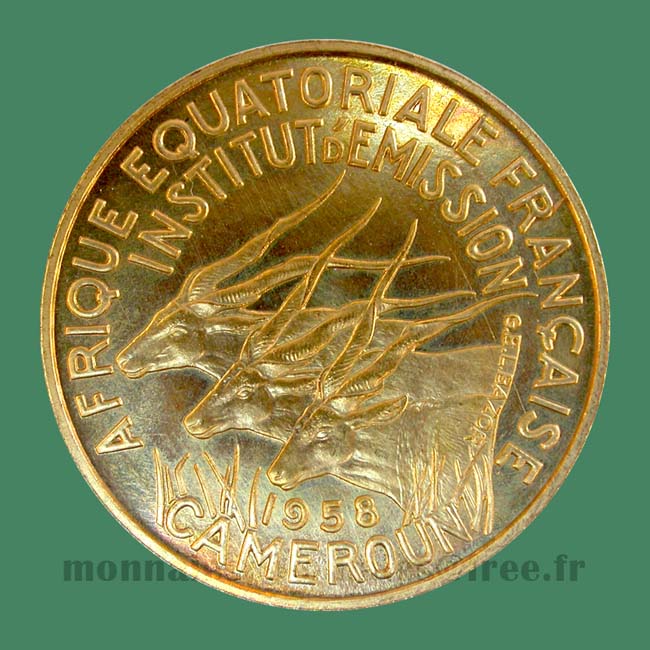 AEF Cameroun 10 Francs 1958 essai - Cameroon