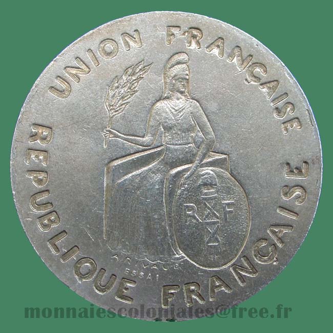 Établissements Français de l'Océanie - 2 Francs 1948 French polynesia Oceania