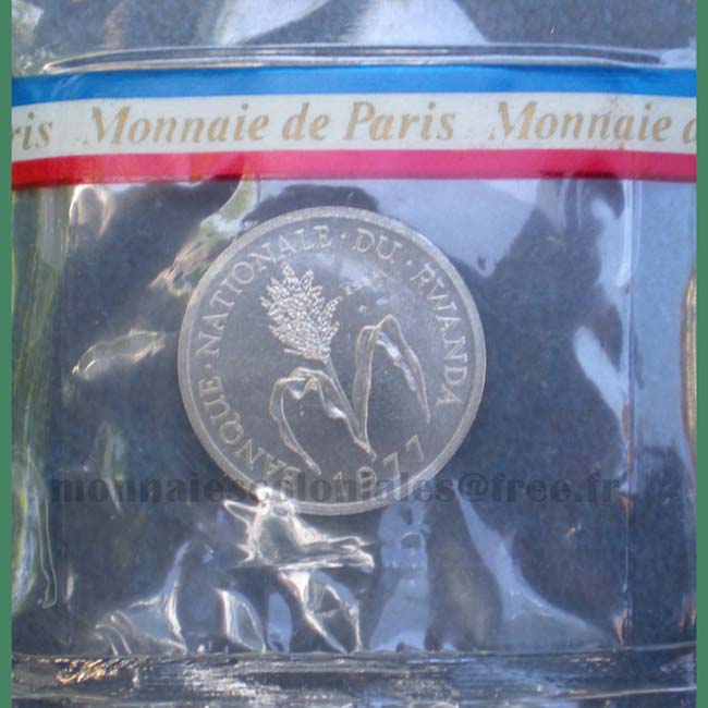Monnaie - Rwanda 1 Franc 1977 essai