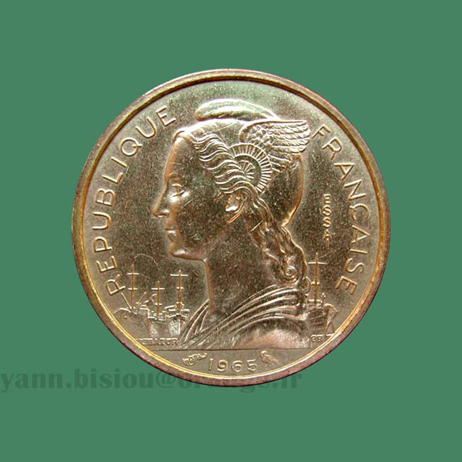 Côte française des Somalis - 10 Francs ESSAI 1965