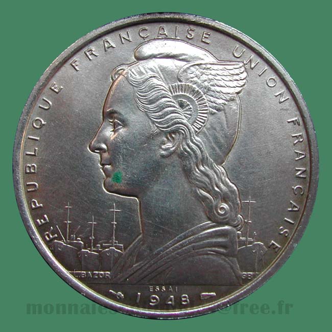 Monnaie Afars Somalis Djibouti - Essai 5 Francs 1948 Colonies françaises