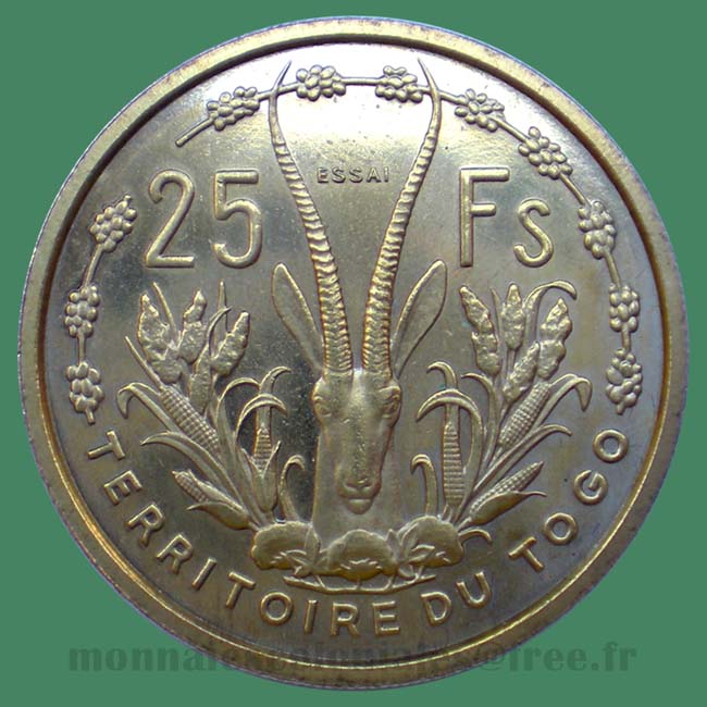 Togo Essai - 25 francs 1957